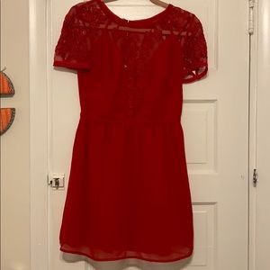 Red Lace Dress